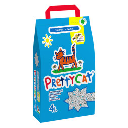 PrettyCat наполнитель глиняный впитывающий с део-кристаллами Aroma Fruit - 4 л
