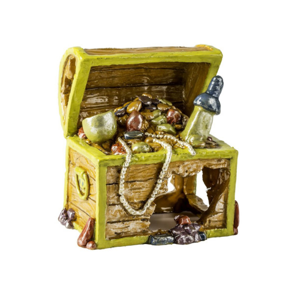 Glofish декорация для аквариума сундук с сокровищами маленький S