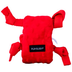 Playology PUPPY SENSORY SNAIL сенсорная плюшевая улитка для щенков с ароматом говядины, красный