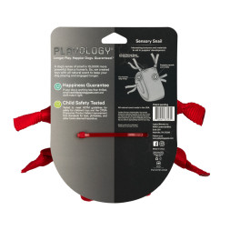 Playology PUPPY SENSORY SNAIL сенсорная плюшевая улитка для щенков с ароматом говядины, красный