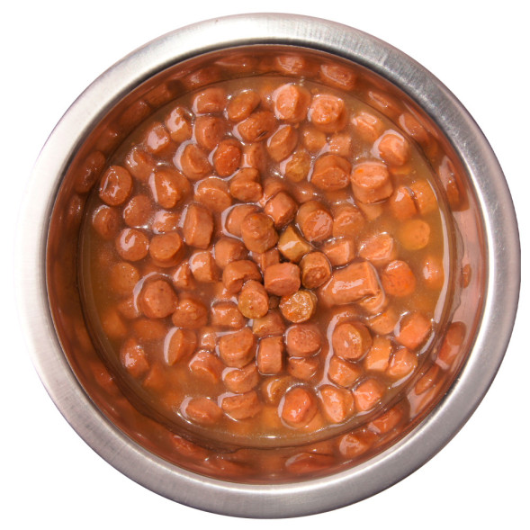 Мнямс Максимум вкуса влажный корм для щенков в форме мясного рагу с индейкой и овощами в паучах - 85 г х 24 шт