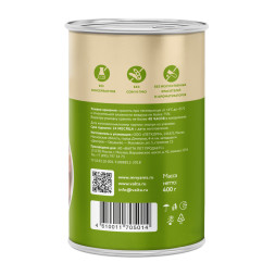 Мнямс Фитнес кусочки в соусе для взрослых собак всех пород с кроликом в консервах - 400 г (12 шт в уп)