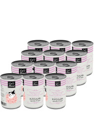 Cat`s Menu влажный корм для взрослых стерилизованных кошек с кроликом кусочки в соусе в консервах - 340 г х 12 шт