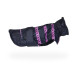United Pets Easy 36 дождевик для собак, черный с розовым рисунком