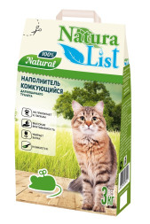 Натуралист наполнитель комкующийся бентонитовый - 3 кг