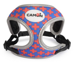 Camon шлейка для собак мелких пород регулируемая с поводком, двухцветная