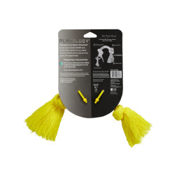 Playology DRI-TECH ROPE жевательный канат для собак мелких пород с ароматом курицы, маленький, желтый