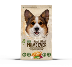 Prime Ever Fresh Meat Adult Dog Medium&amp;amp;Maxi полнорационный сухой корм для взрослых собак средних и крупных пород с индейкой и рисом - 12 кг