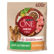 Сухой корм Purina ONE для собак мелких пород с активным образом жизни с курицей и рисом 600г