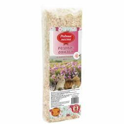 Родные Места опилки для грызунов с лепестками роз - 20 л