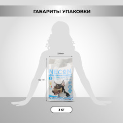 Necon No Gluten Tacchino E Riso безглютеновый сухой корм для взрослых собак всех пород с индейкой и рисом - 3 кг