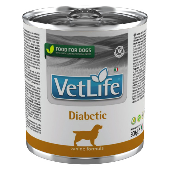 Farmina Vet Life Dog Diabetic влажный корм для собак при диабете, в консервах - 300 г x 6 шт