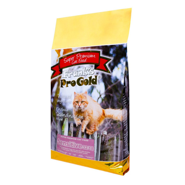 Franks ProGold Cat Sensitive 32/18 Ягненок по-голландски сухой корм для взрослых кошек с чувствительным пищеварением, с ягненком - 7,5 кг