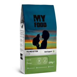Myfood Feline Kitten Multi-Cat with Chicken сухой корм для котят с курицей - 1,5 кг