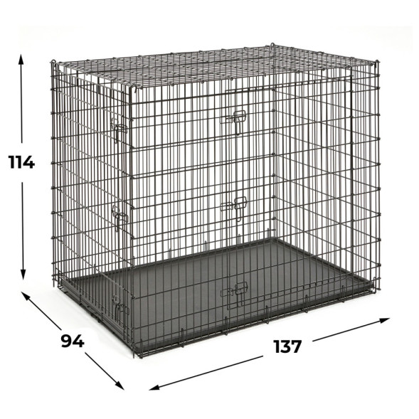 MidWest клетка Solutions 137х94х114h см 2 двери черная