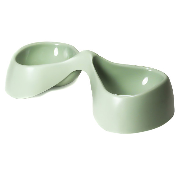 United Pets Bicio миска двойная, 2х230 мл, зеленая