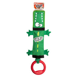 GiGwi BITE ME HARD игрушка для собак Крокодил на веревке с ручкой и пищалкой, 51 см