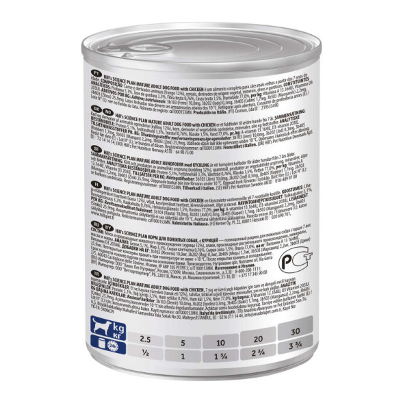 Hills Science Plan влажный корм для пожилых собак с курицей, в консервах - 370 г x 6 шт