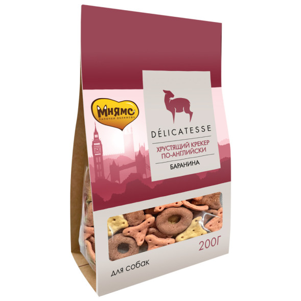 Мнямс лакомство Хрустящий крекер по-английски для собак - 200 г