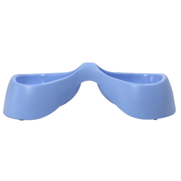 United Pets Bicio миска двойная, 2х230 мл, голубая