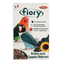 Fiory корм для средних попугаев Parrocchetti Africa - 800 г
