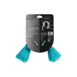 Playology DRI-TECH ROPE жевательный канат для собак мелких пород с ароматом арахиса, маленький, голубой