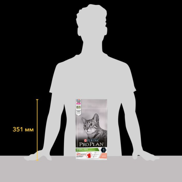 Сухой корм для кошек Pro Plan Sterilised для стерилизованных кошек с лососем 1.5 кг