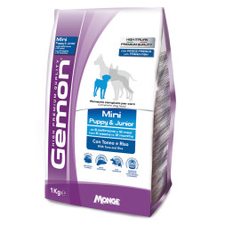 Gemon Dog Mini сухой корм для щенков мелких пород с тунцом и рисом 1 кг