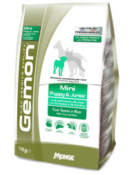Gemon Dog Mini сухой корм для щенков мелких пород с тунцом и рисом 1 кг