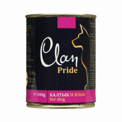 Консервы Clan Pride для собак с калтыком и языком - 340 г 12 шт