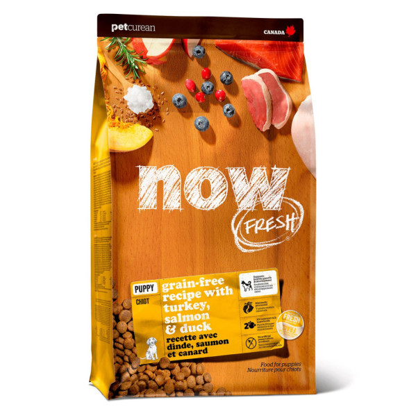 Now Fresh сухой беззерновой корм для щенков средних и крупных пород с индейкой, уткой и овощами - 1,59 кг