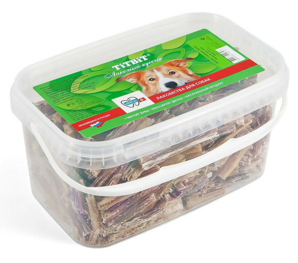 TiTBiT лакомство для собак Кишки говяжьи мини - 600 г (3,3 л)