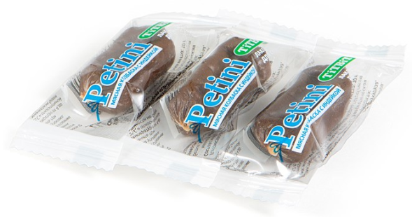 TiTBiT лакомство для собак колбаски Petini с индейкой (банка 60 шт)