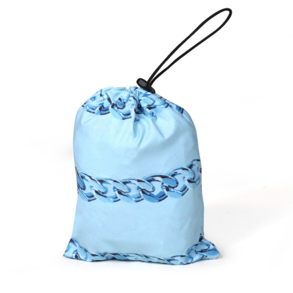 United Pets Easy 36 дождевик для собак, голубой с голубым рисунком