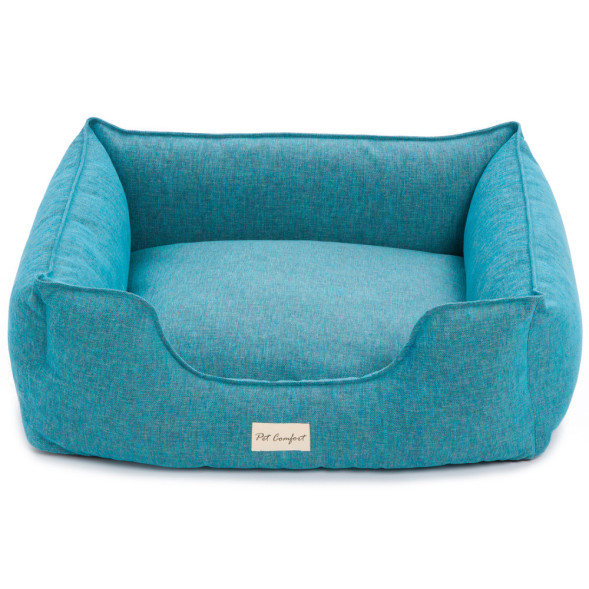Pet Comfort Alpha Mirandus 43 лежанка для собак средних пород, размер M (65х80 см), бирюзовый