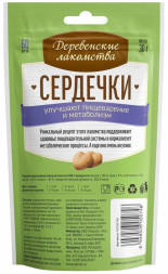 Деревенские лакомства сердечки для кошек для улучшения пищеварения и метаболизма - 30 г