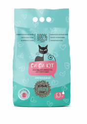 СиСиКэт наполнитель комкующийся глиняный для туалета кошек, оригинальный - 5,3 л (3,3 кг)