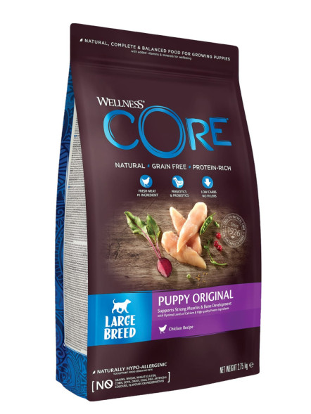 Wellness Core сухой корм для щенков крупных пород с курицей - 2,75 кг