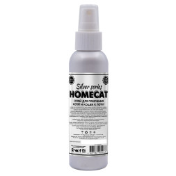 HOMECAT SILVER SERIES Туалет ТУТ спрей  для котят и кошек приучение к лотку - 125 мл