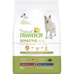 Trainer Natural Sensitive Plus Adult Medium&amp;amp;Maxi сухой гипоаллергенный корм для взрослых собак средних и крупных пород c кроликом - 3 кг