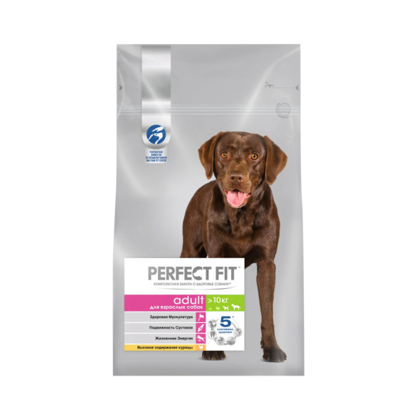 Perfect Fit сухой корм для собак средних и крупных пород с курицей - 2,6 кг