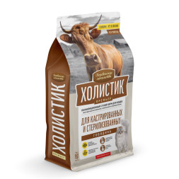Деревенские лакомства Холистик Премьер сухой корм для стерилизованных кошек с говядиной - 400 г