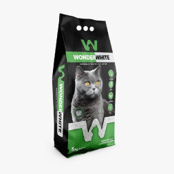 Wonder White Aloe Vera наполнитель комкующийся c ароматом алоэ вера - 5 кг