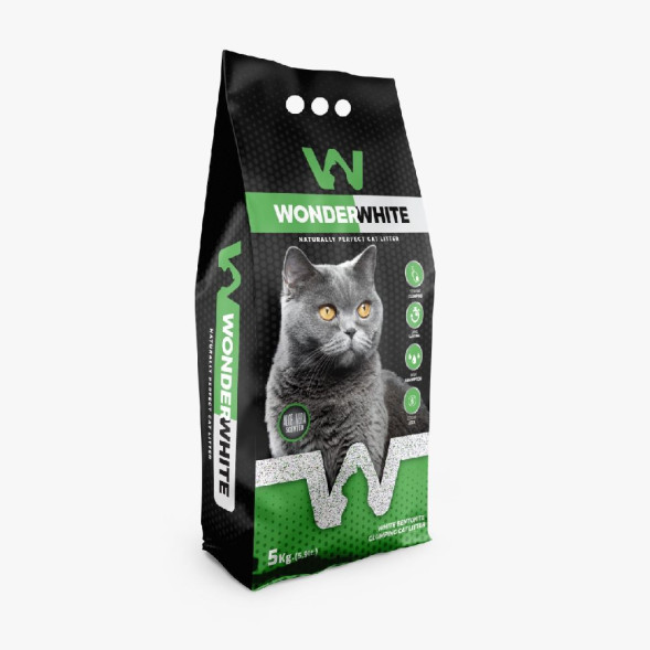 Wonder White Aloe Vera наполнитель комкующийся c ароматом алоэ вера - 5 кг