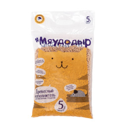 Мяудодыр древесный наполнитель - 5 кг (10,5 л)