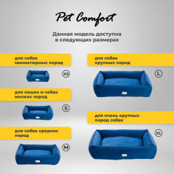 Pet Comfort Golf Vita 03 лежанка для кошек и собак мелких пород, размер S (60х75 см), синий