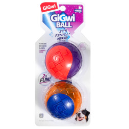 GiGwi BALL игрушка для собак Два мяча с пищалкой, 8 см