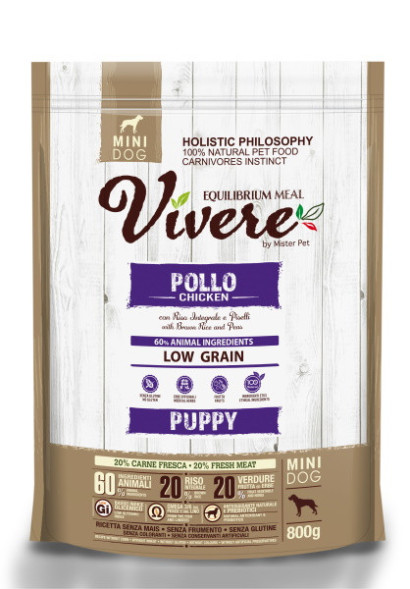 VIVERE MINI сухой корм для щенков с курицей - 800 г