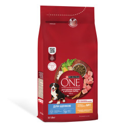 Purina ONE сухой корм для щенков для средних и крупных пород с курицей и рисом - 1,8 кг