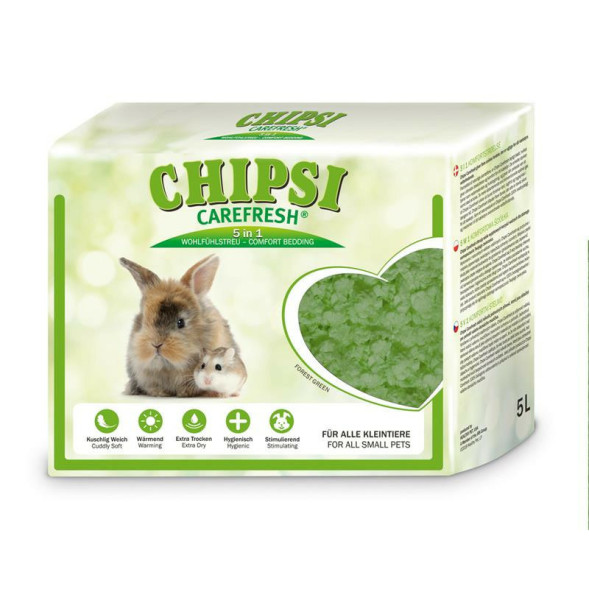 CareFresh Chipsi Forest Green целлюлозный наполнитель для мелких домашних животных и птиц - 5 л